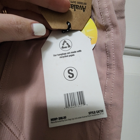 Avalanche Outdoor Hiking Quick Dry Capri Pant Size Small NWT - Picture 7 of 14